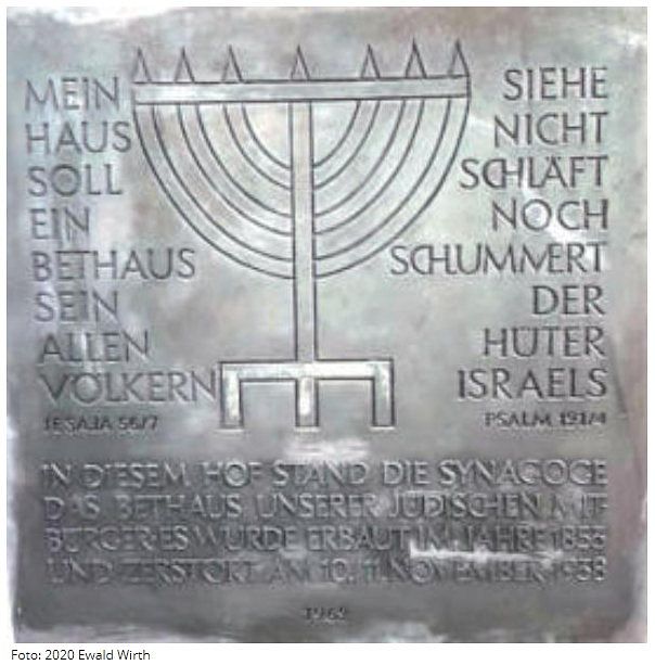 Synagogengedenktafel in Bergen-Enkheim